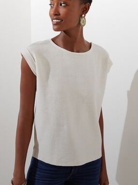 LOFT OTTOMAN BUTTON BACK TOP (black)